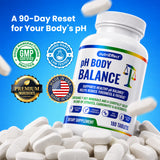 pH Body Balance Multi Mineral tablets to Support Alkaline & Cellular Metabolism Boost - 180 Tablets NE nutriEffect
