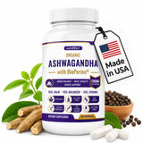 nutriEffect® Organic Ashwagandha 1200 mg with BioPerine® – Stress, Mood & Daily Vitality Support – 60 capsules NE nutriEffect