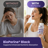 nutriEffect® Organic Ashwagandha 1200 mg with BioPerine® – Stress, Mood & Daily Vitality Support – 60 capsules NE nutriEffect