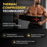 Turbo Sweat Waist Trimmer – Sweat Boosting Waist Belt with Free Mesh Wash Bag | Latex-Free Neoprene - NE nutriEffect - apparel