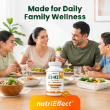 Vitamin D3 K2 Supplement 5000 IU + MK-7 – Bone, Heart & Immune Support | 60 Softgels NE nutriEffect