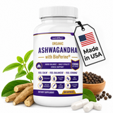 nutriEffect® Organic Ashwagandha 1200 mg with BioPerine® – Stress, Mood & Daily Vitality Support – 60 capsules