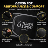 Turbo Sweat Waist Trimmer – Sweat Boosting Waist Belt with Free Mesh Wash Bag | Latex-Free Neoprene - NE nutriEffect - apparel