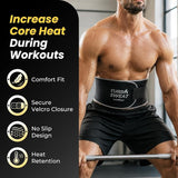 Turbo Sweat Waist Trimmer – Sweat Boosting Waist Belt with Free Mesh Wash Bag | Latex-Free Neoprene - NE nutriEffect - apparel