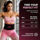 Turbo Sweat Waist Trimmer – Sweat Boosting Waist Belt with Free Mesh Wash Bag | Latex-Free Neoprene - NE nutriEffect - apparel